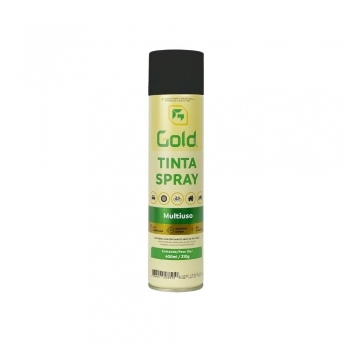 TINTA SPRAY USO GERAL 400ML PRETO BRILHO