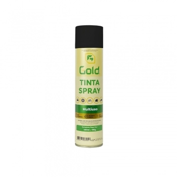 TINTA SPRAY USO GERAL 400ML PRETO SEMI BRILHO