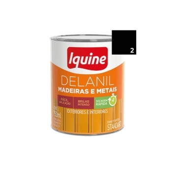 TINTA ESMALTE DELANIL TRINTA MINUTOS PRETO 750ML
