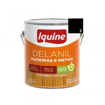 TINTA ESMALTE DELANIL TRINTA MINUTOS PRETO 3,0L