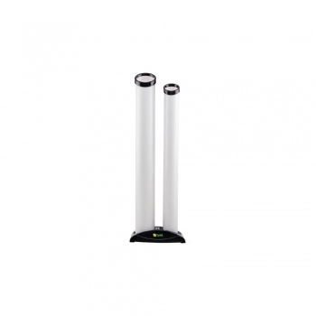 LIXEIRA COLETORA PARA COPOS PLASTICOS AGUA E CAFE DUPLO BRANCO