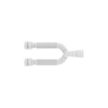 SIFAO UNIVERSAL SANFONADO DUPLO BRANCO PORCA PLASTICA