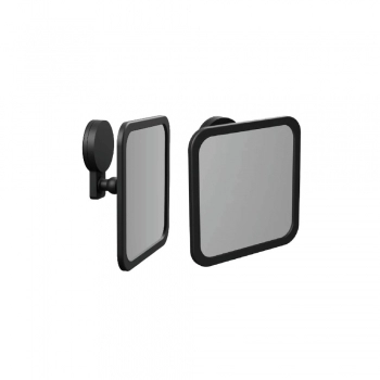 ESPELHO MULTIUSO PARA BANHEIRO E BOX COM ADESIVO PARA FIXACAO PRETO