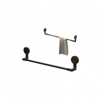 PORTA TOALHA CABIDE PARA BANHEIRO GANCHO PLASTICO COM ADESIVO PARA FIXACAO BRANCA