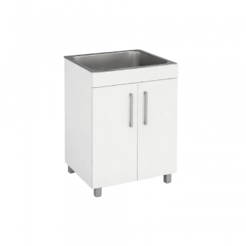 TANQUE BALCAO BACIA MARMORITE BRANCO 45LT