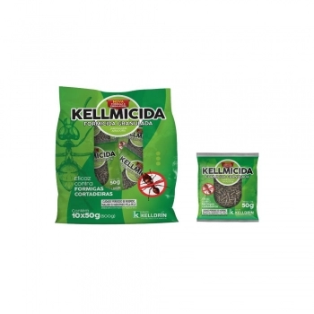 FORMICIDA GRANULADO KELLMICIDA G. VERDE EMB. COM 10 PCTE DE 50G (500G)
