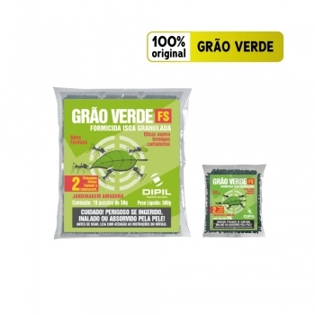 FORMICIDA GRANULADO GRAO VERDE ORIGINAL EMB. COM 10 PCTE DE 50G (500G)