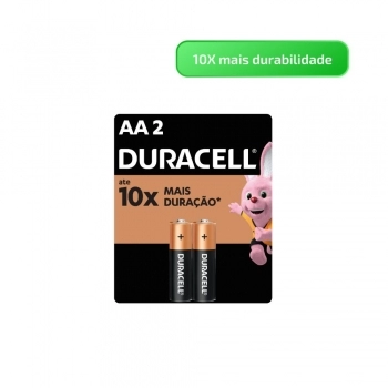 PILHA ALCALINA PEQUENA AA CARTELA COM 02UN DURACELL