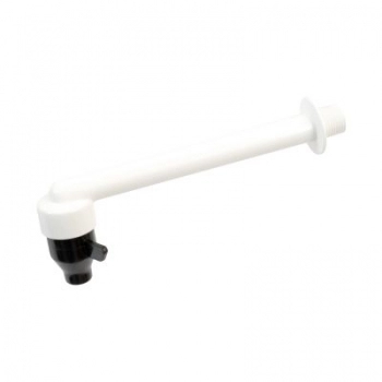 TORNEIRA PLASTICA ALAVANCA FIXA 18CM PAREDE 1/2 BCO 1113-1