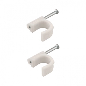 FIXA FIO REDONDO COM PREGO ACO RG11 CA25 25MM COM 15UN BRANCO