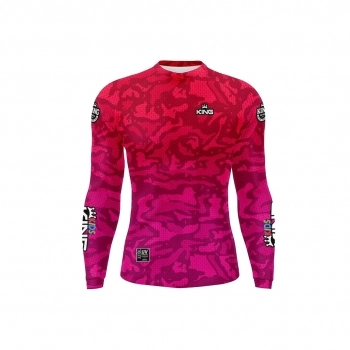 CAMISETA MANGA LONGA COM PROTECAO UV 50 FEMININA ROSA TAM. 6 INFANTIL