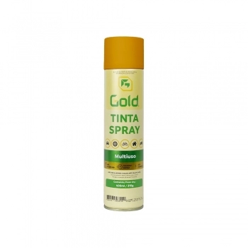 TINTA SPRAY METALICA 350ML DOURADO