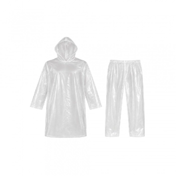 CONJUNTO DE CHUVA JAQUETA E CALCA TRANSPARENTE DESCARTAVEL TAMANHO UNICO