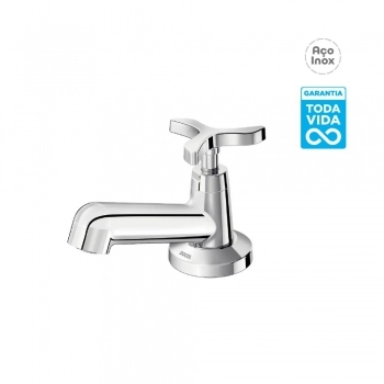 TORNEIRA INOX LAVATORIO BALCAO DOCOL 1/4 V PERTUTTI