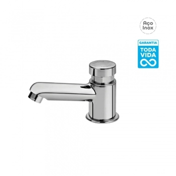 TORNEIRA INOX LAVATORIO FIXA AUTOMATICA PRESSMATIC COMPACT DOCOL