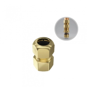 ADAPTADOR PARA GAS ROSCA 1/2 BSP INTERNA X APERTO RAPIDO 3/8 TM