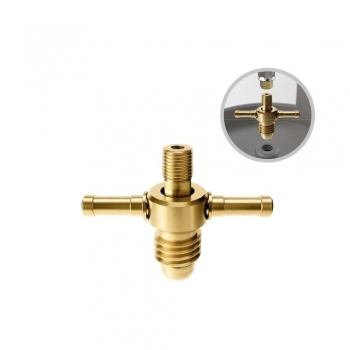 NIPLE PARA GAS BORBOLETA ROSCA 5/8 UNC X 1/8 NPT