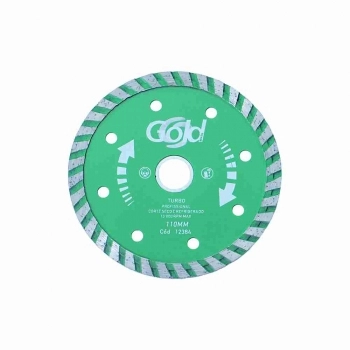DISCO CORTE DIAMANTADO TURBO 110X20MM GOLD