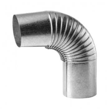 CURVA PARA FOGAO GALVANIZADA 110MM