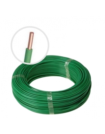 FIO SOLIDO 750V 10,0MM VERDE ROLO COM 100M