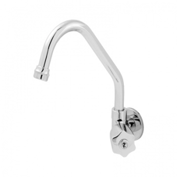 TORNEIRA INOX GIRATORIA PAREDE ALTA 1/4 V 2158Q/1168 C50