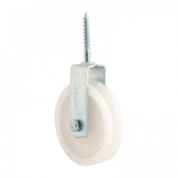 ROLDANA PLASTICA COM PARAFUSO 04CM