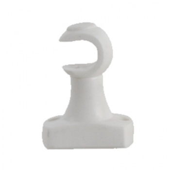 SUPORTE MEDIO SIMPLES PARA VARAO DE CORTINA BRANCO PAR