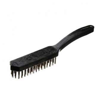 ESCOVA DE ACO COM CABO PLASTICO 3 FILEIRAS 415315