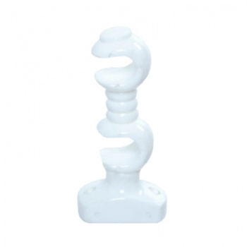 SUPORTE MEDIO DUPLO PARA VARAO DE CORTINA BRANCO PAR