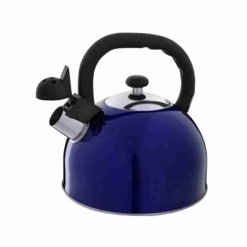 CHALEIRA INOX COM APITO AZUL 2,0L