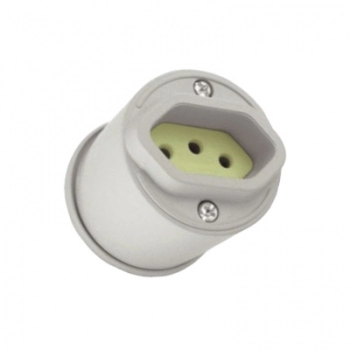 TOMADA EXTERNA REDONDA 10A 2P+T CINZA 1801.181