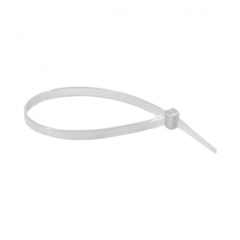 ABRACADEIRA NYLON BRANCA 25CMX3.6MM PCTE COM 100UN