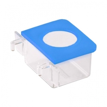 COMEDOURO PLASTICO PARA AVES 01 FURO
