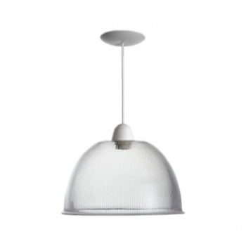 PENDENTE PRISMATICO 12 300X200MM E27 TRANSPARENTE