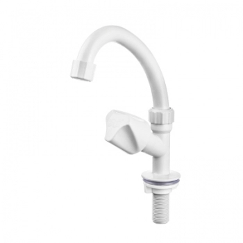 TORNEIRA PLASTICA LAVATORIO GIRATORIA BICA ALTA PLUS BRANCO 2850