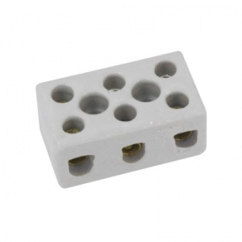 CONECTOR PORCELANA TRIPOLAR 16MM