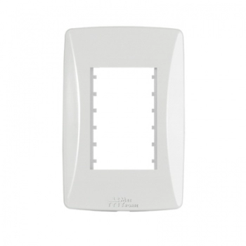 LINHA PETRA PLACA 4X2 3 MODULOS BRANCO 82003