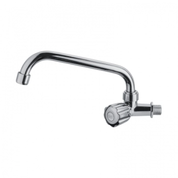 TORNEIRA PLASTICA GIRATORIA PAREDE BAIXA CROMADA C50 3927