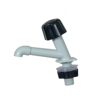 TORNEIRA PLASTICA LAVATORIO FIXA CINZA CLARO 1/2 2551