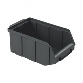 CAIXA PLASTICA PRETA PARA ESTANTE N 5
