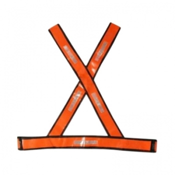 COLETE X REFLETIVO LARANJA E BRANCO