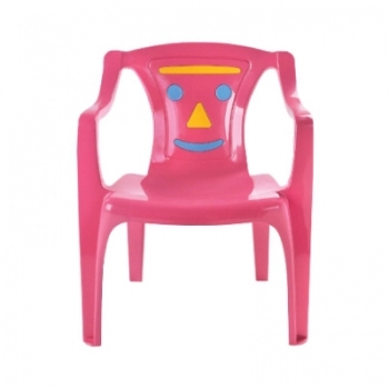 CADEIRA POLTRONA PLASTICA INFANTIL ROSA