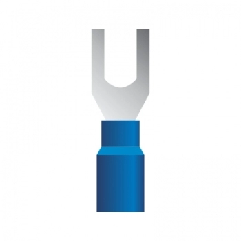 TERMINAL GARFO PREISOLADO M4 1,5-2,5MM AZ PCT COM 50UN TG4272