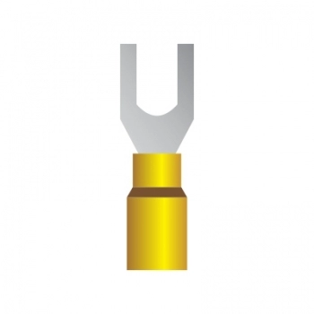 TERMINAL GARFO PREISOLADO M4 4,0-6,0MM AM PCT COM 100UN TG4481
