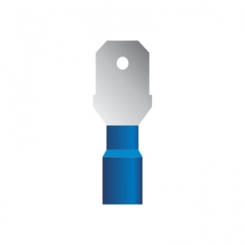 TERMINAL LUVA MACHO PREISOLADO 1,5-2,5MM AZ PCT COM 100UN TM2152