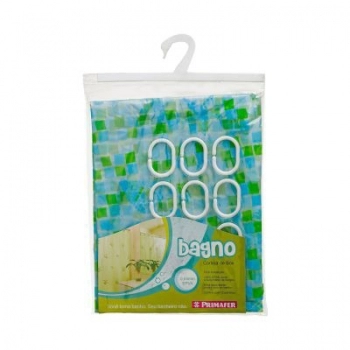 CORTINA PARA BOX BANHEIRO PVC 1,35X1,85M