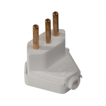 PLUGUE PINO MACHO TRIANGUAR CINZA 10A 2P+T CZ 39001