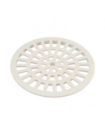 GRELHA PLASTICA REDONDA BRANCA 150MM PARA CAIXA SIFONADA E RALO