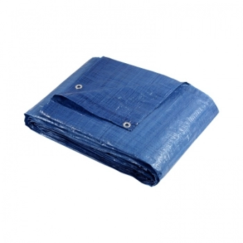 LONA ENCERADO POLIETILENO AZUL 4.0X4.0M 150 MICRAS