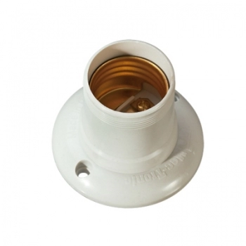 SUPORTE SOQUETE PARA LAMPADA FIXO BRANCO COMUM 30137